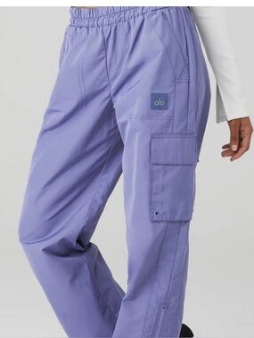 ALO international wide leg city pant NWT size L Infinity blue